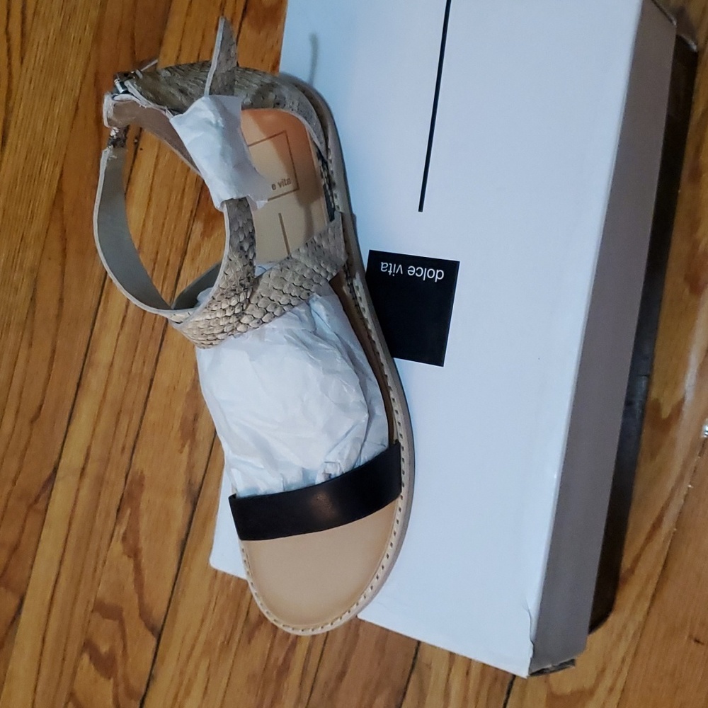Women's Sandal Black Multi Leather